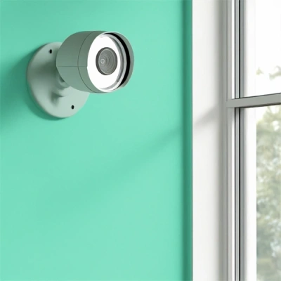 Lexington vivint camera facing a window